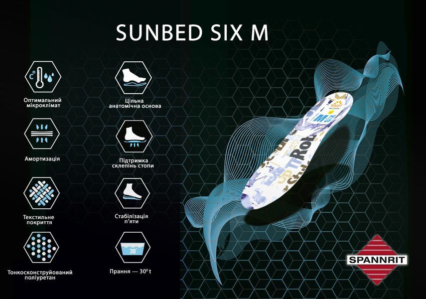 Ортопедична устілка зі спіненого поліуретану Spannrit Sunbed Six M, розмір 36 100148 фото