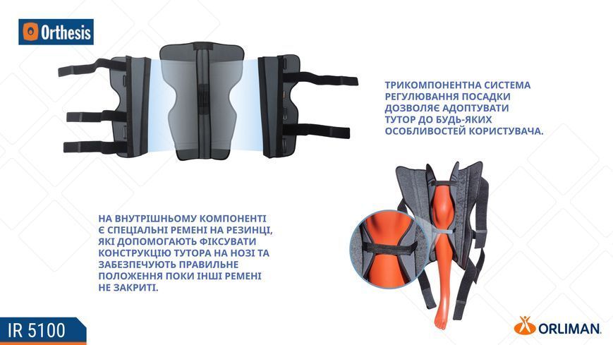 Тутор колінного суглоба Orliman IR-5100 100511 фото